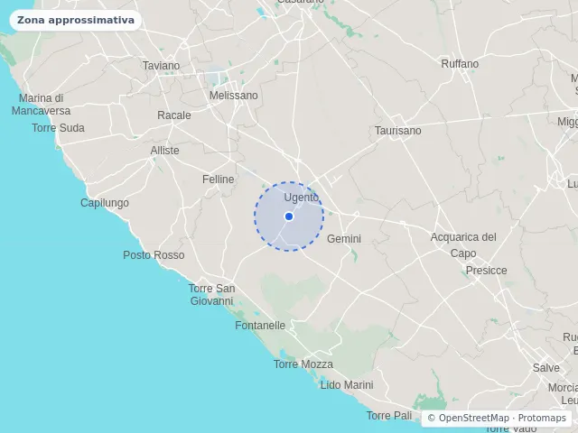 Mappa di Ugento, Lecce