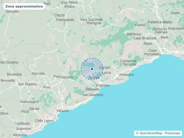 Mappa di Cogoleto, Genova