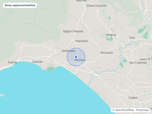 Mappa di Minturno, Latina