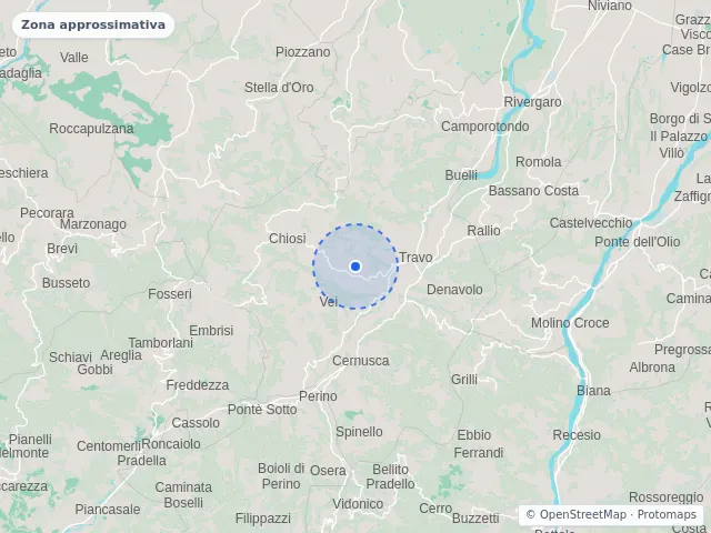Mappa di Travo, Piacenza