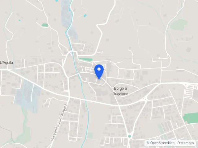 Mappa di Buggiano, Pistoia