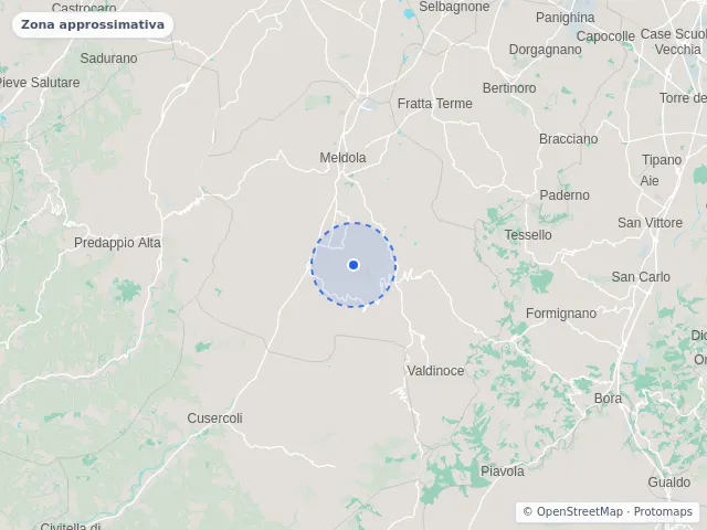 Mappa di Meldola, Forlì-Cesena
