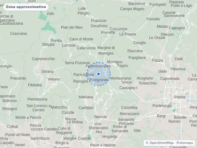 Mappa di Marliana, Pistoia
