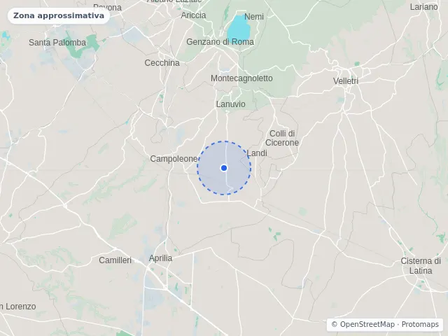 Mappa di Lanuvio, Roma