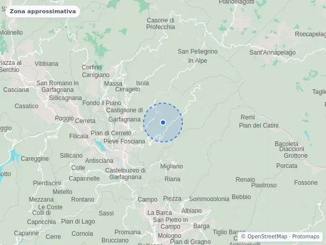 Mappa di Pieve Fosciana, Lucca