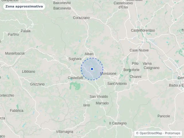 Mappa di Montaione, Firenze