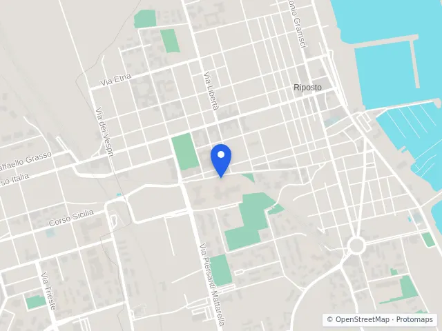 Mappa di Riposto, Catania