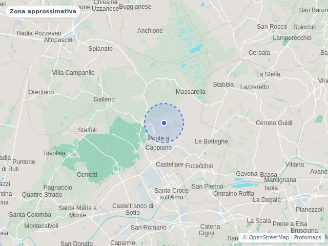 Mappa di Fucecchio, Firenze