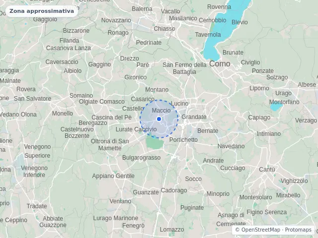Mappa di Villa Guardia, Como
