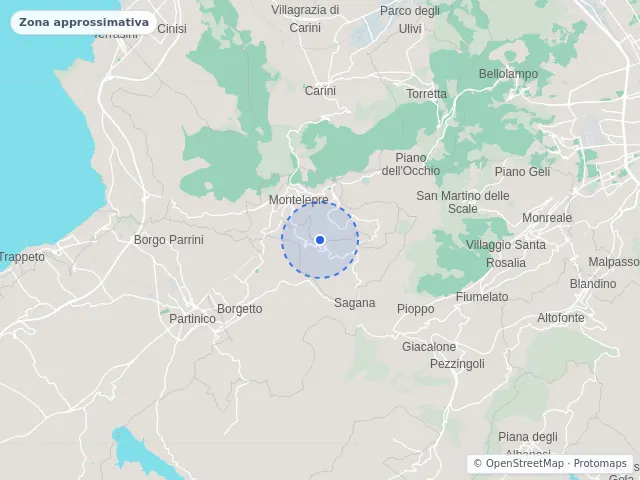 Mappa di Giardinello, Palermo
