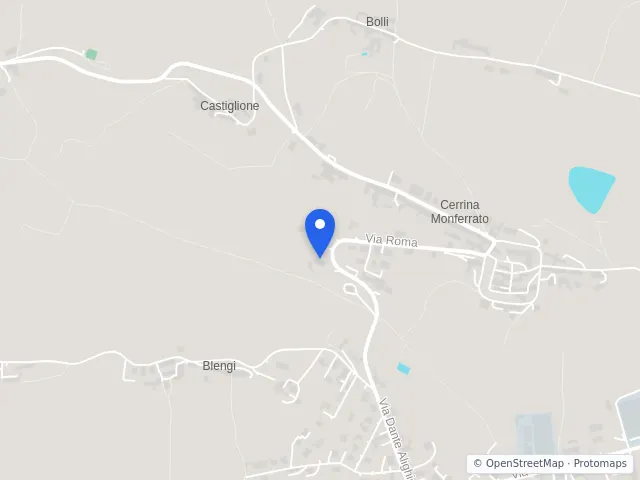 Mappa di Cerrina Monferrato, Alessandria