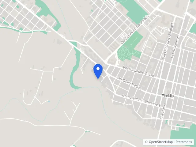 Mappa di Floridia, Siracusa