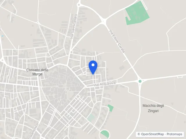 Mappa di Cassano delle Murge, Bari