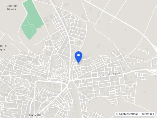 Mappa di Canicattì, Agrigento