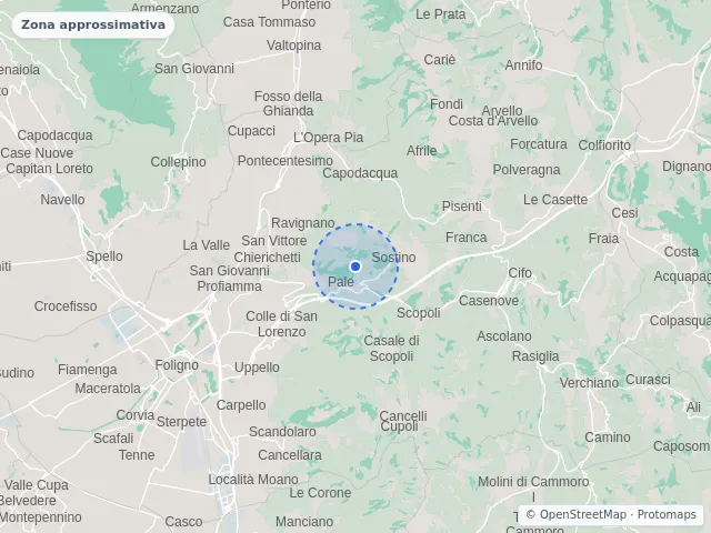 Mappa di Foligno, Perugia