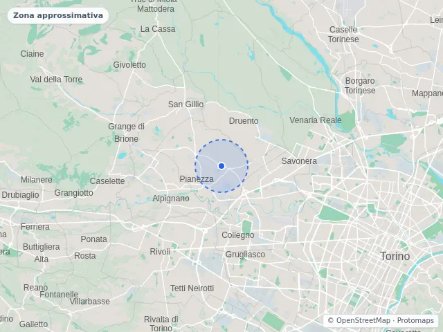 Mappa di Pianezza, Torino