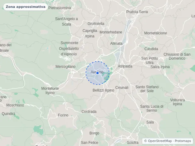 Mappa di Avellino