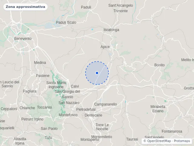 Mappa di Calvi, Benevento