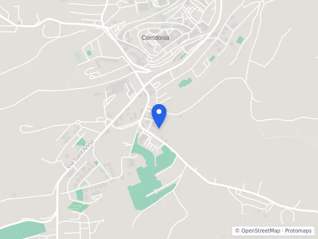 Mappa di Corridonia, Macerata