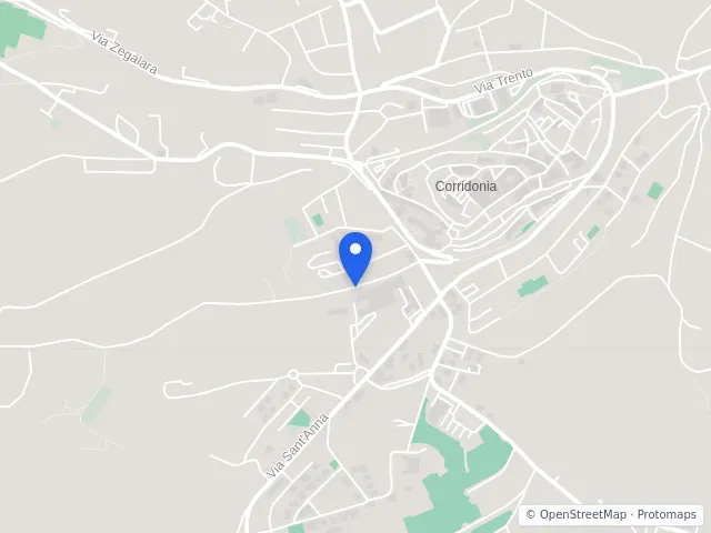 Mappa di Corridonia, Macerata