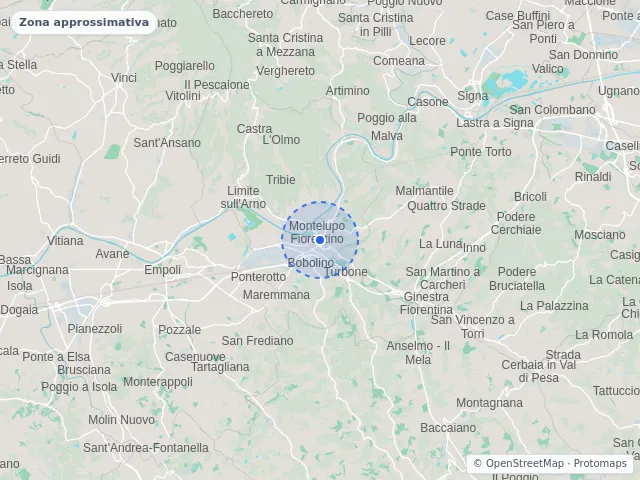 Mappa di Montelupo Fiorentino, Firenze