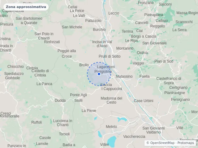 Mappa di Figline e Incisa Valdarno, Firenze