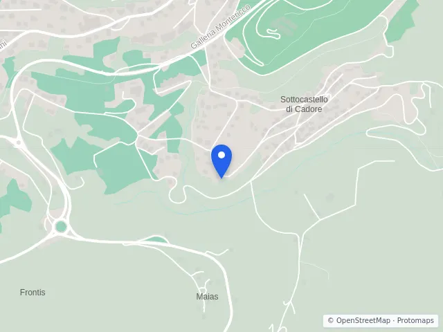 Mappa di Pieve di Cadore, Belluno