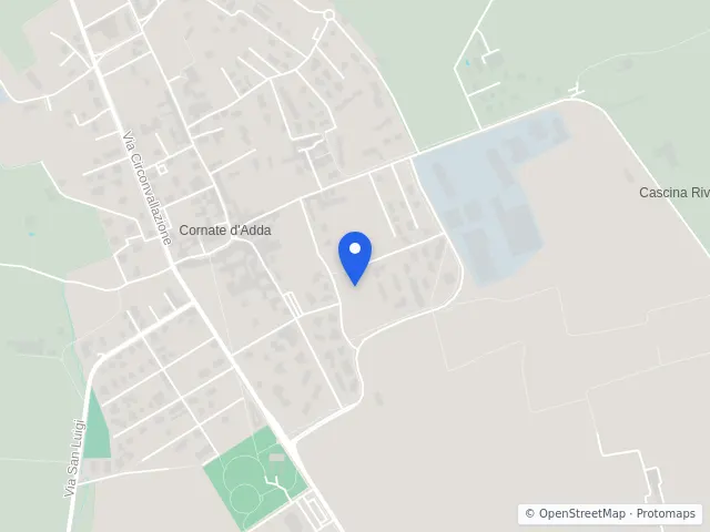 Mappa di Cornate d'Adda, Monza e della Brianza