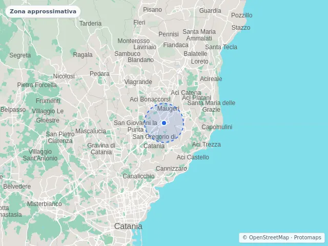 Mappa di Valverde, Catania