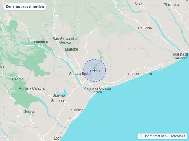 Mappa di Marina di Gioiosa Ionica, Reggio di Calabria