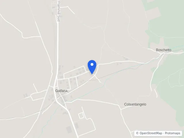 Mappa di Gualdo Tadino, Perugia