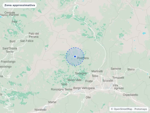 Mappa di Telve di Sopra, Trento