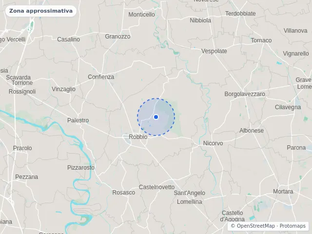 Mappa di Robbio, Pavia