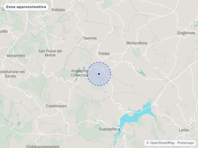 Mappa di Acquaviva Collecroce, Campobasso
