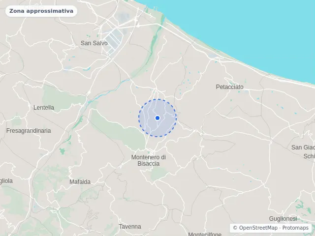 Mappa di Montenero di Bisaccia, Campobasso