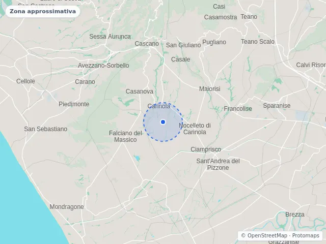 Mappa di Carinola, Caserta