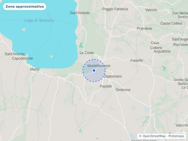 Mappa di Montefiascone, Viterbo
