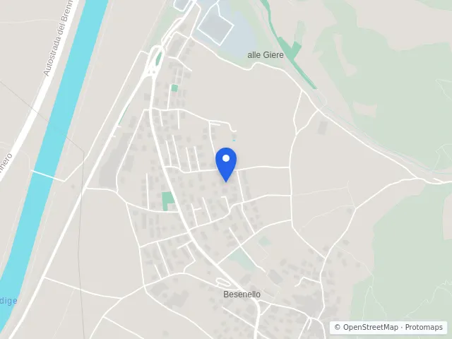 Mappa di Besenello, Trento