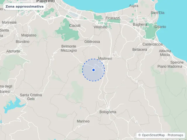 Mappa di Misilmeri, Palermo