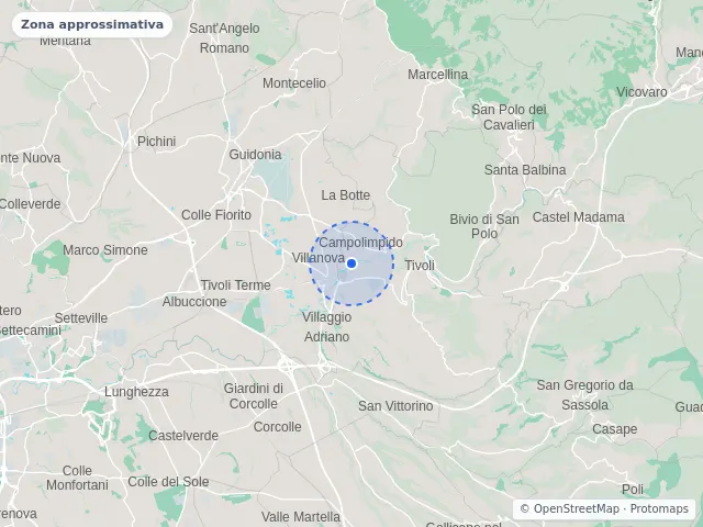 Mappa di Tivoli, Roma