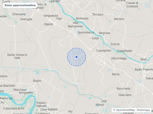 Mappa di Villa Bartolomea, Verona