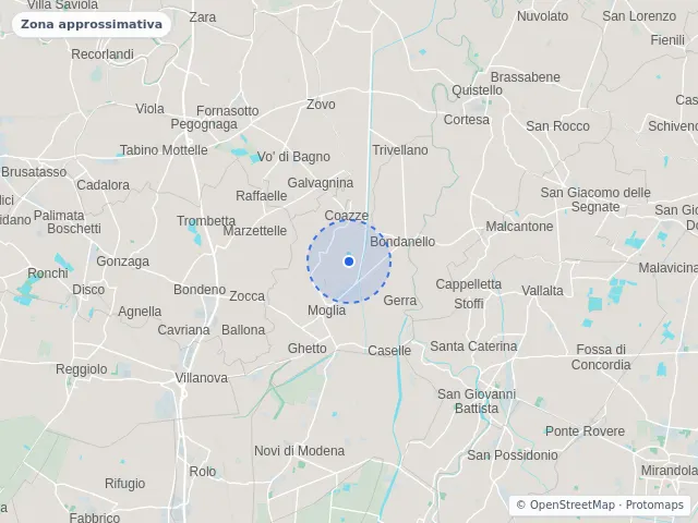Mappa di Moglia, Mantova