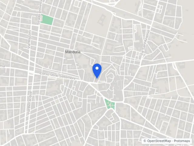 Mappa di Manduria, Taranto