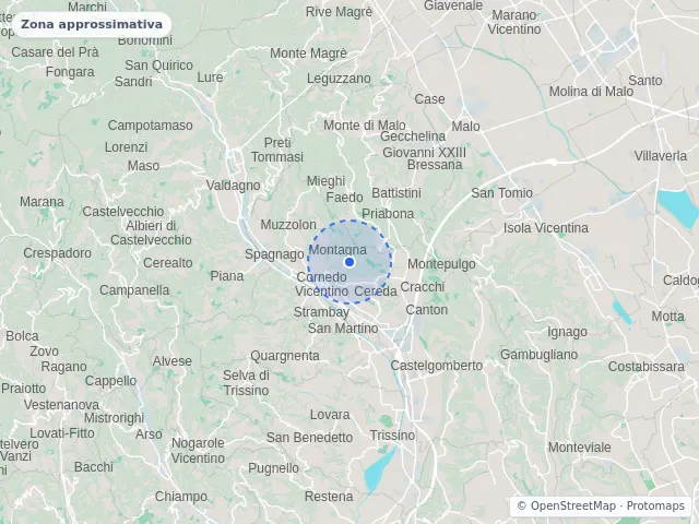 Mappa di Cornedo Vicentino, Vicenza