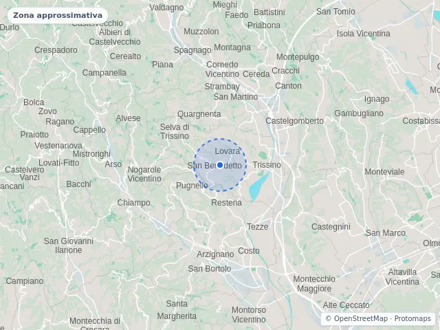 Mappa di Trissino, Vicenza
