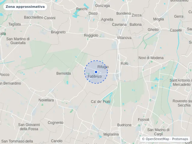 Mappa di Fabbrico, Reggio Emilia