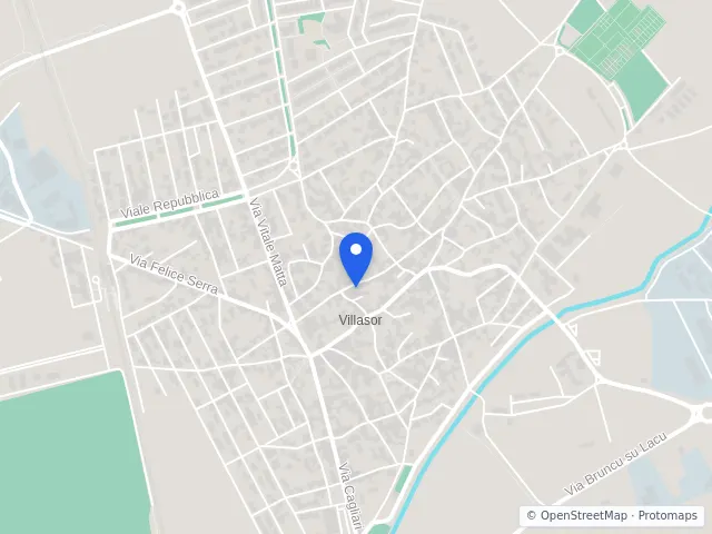 Mappa di Villasor, Sud Sardegna