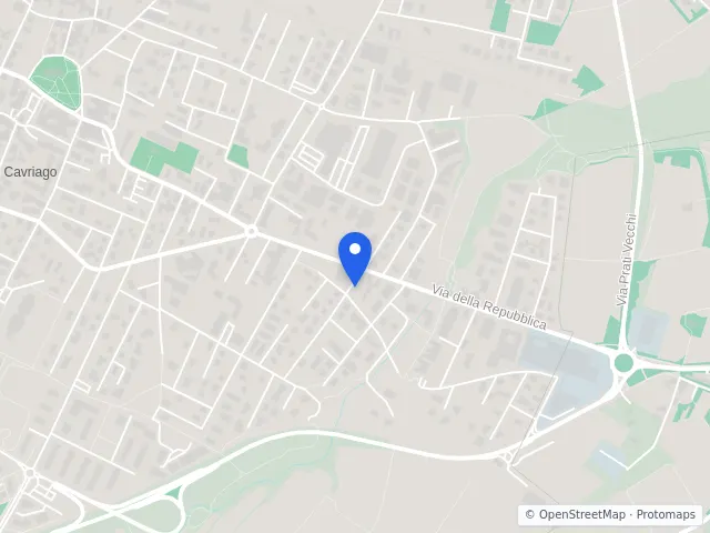 Mappa di Cavriago, Reggio Emilia