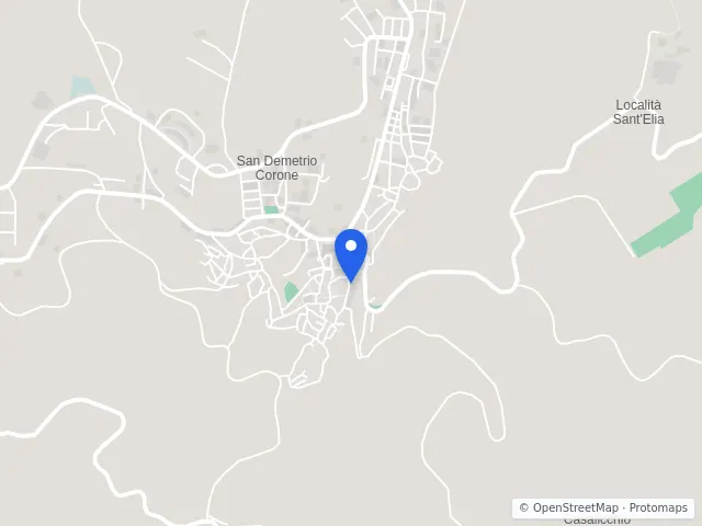 Mappa di San Demetrio Corone, Cosenza