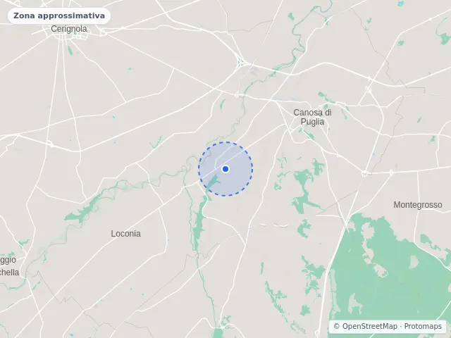 Mappa di Canosa di Puglia, Barletta-Andria-Trani